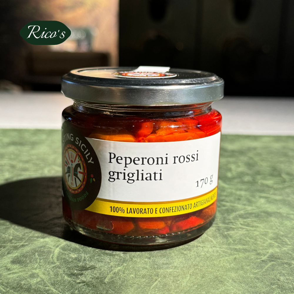 Peperoni rossi grigliati