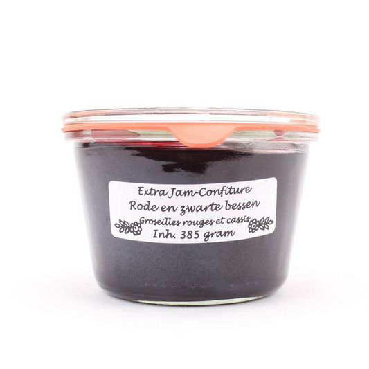 Confiture rode en zwarte bessen 385g